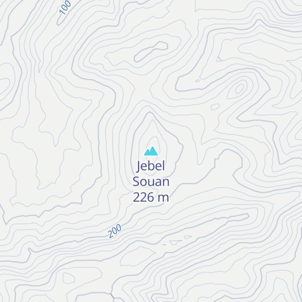 Map of Jebel Souan