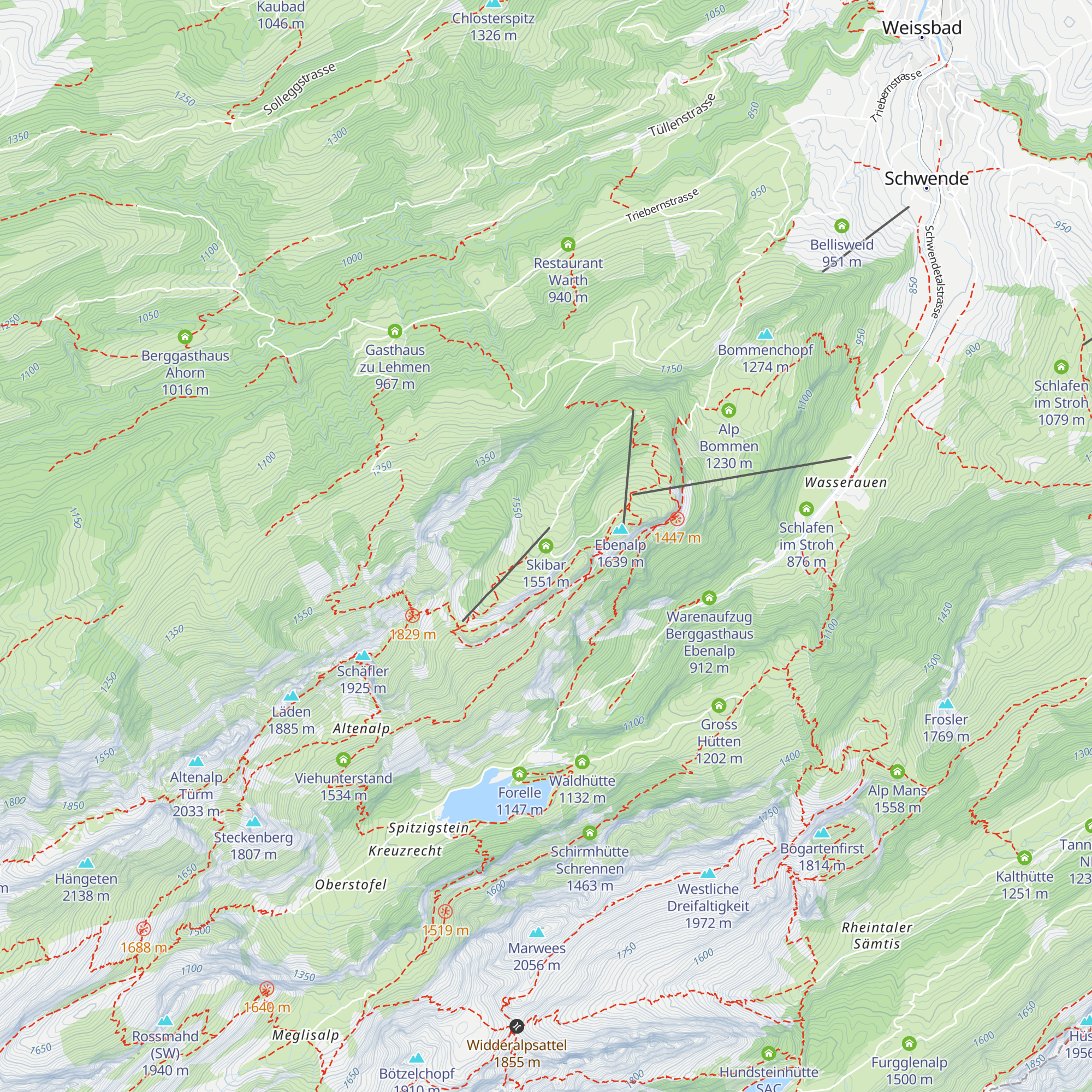 Skibar map