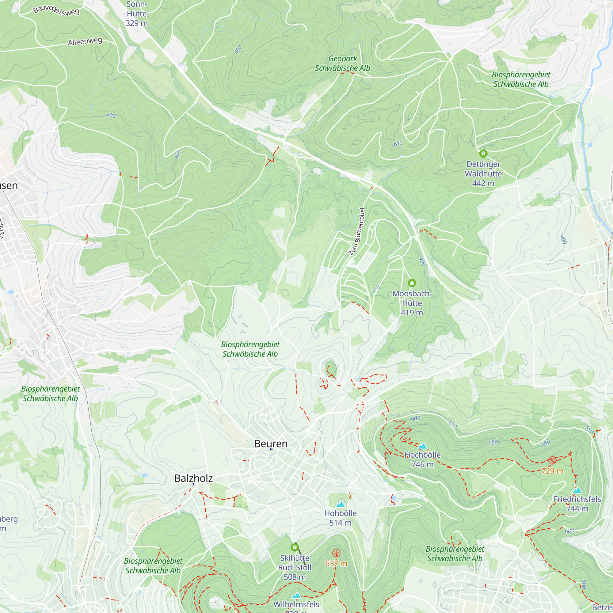 Blumentobel-Hütte map