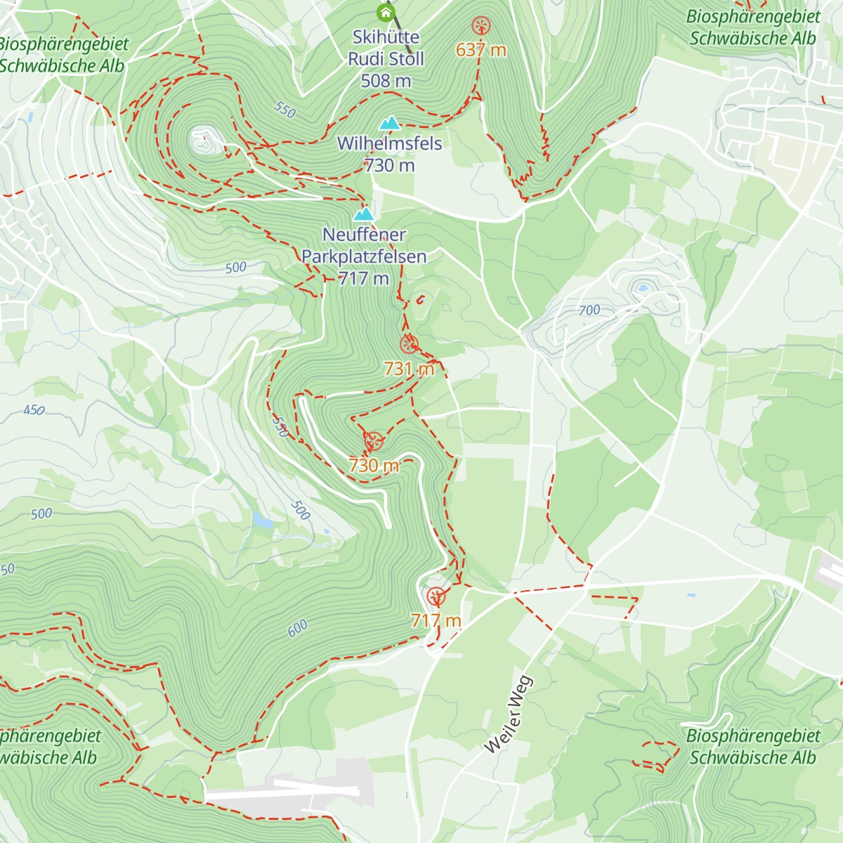 Blauer Rank-Hütte map