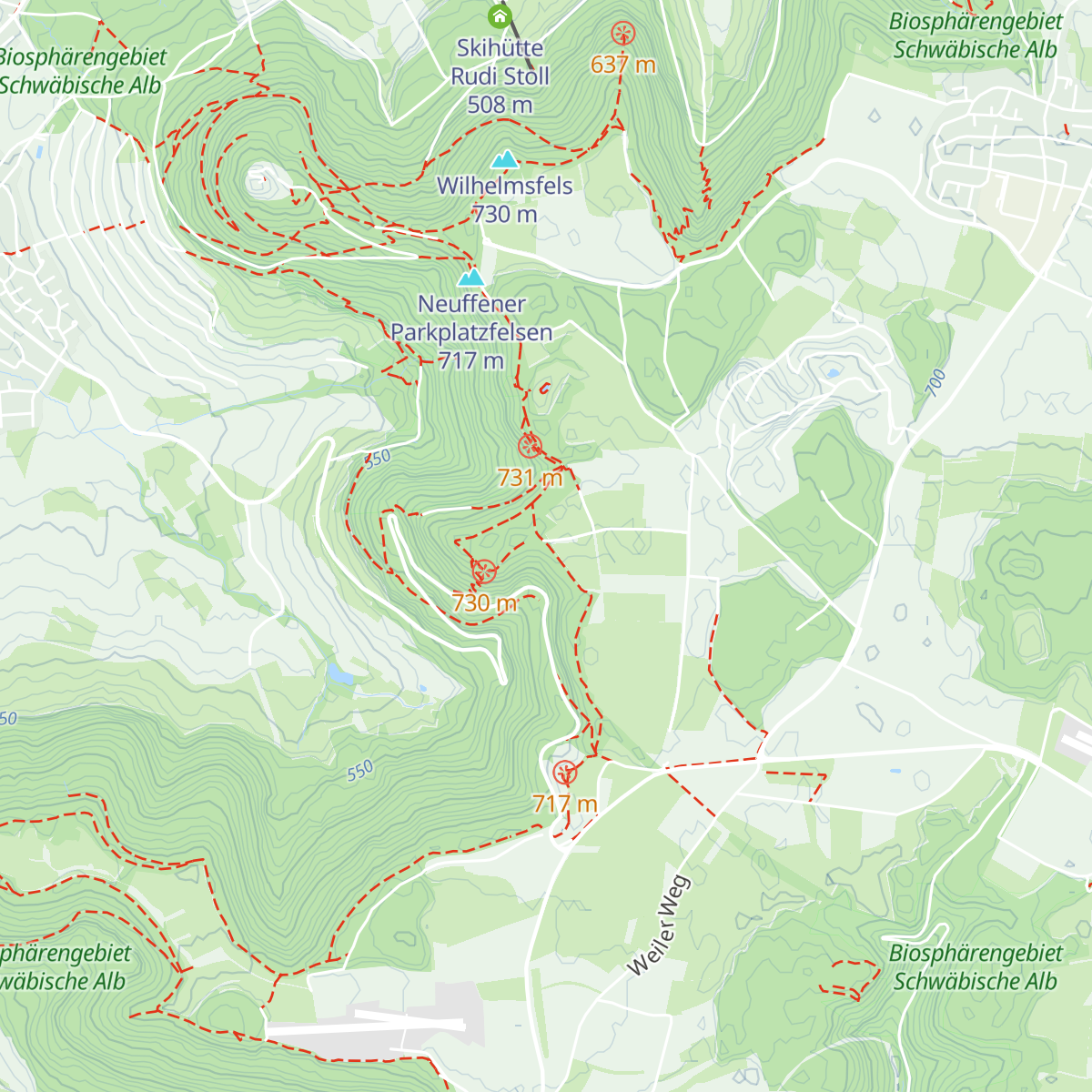Blauer Rank-Hütte map