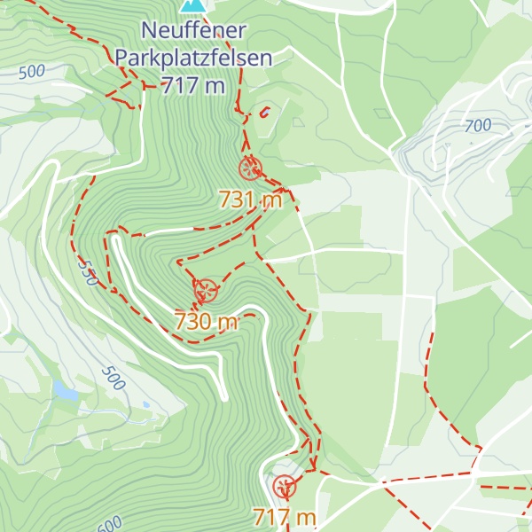 Map of Blauer Rank-Hütte