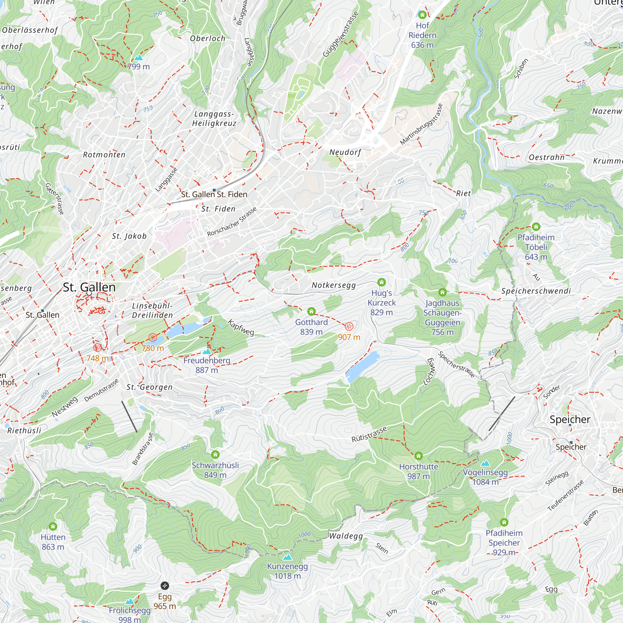 Gotthard map