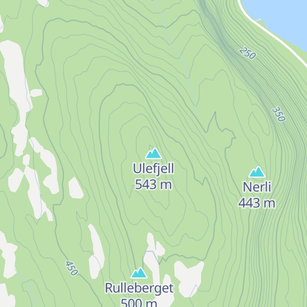 Map of Ulefjell