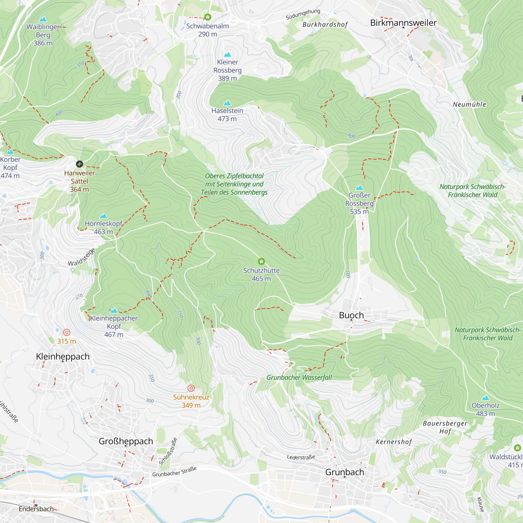 Schutzhütte map