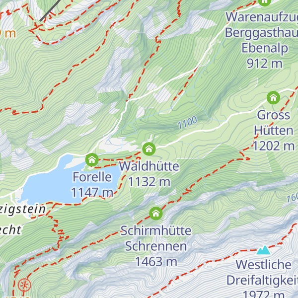 Map of Waldhütte