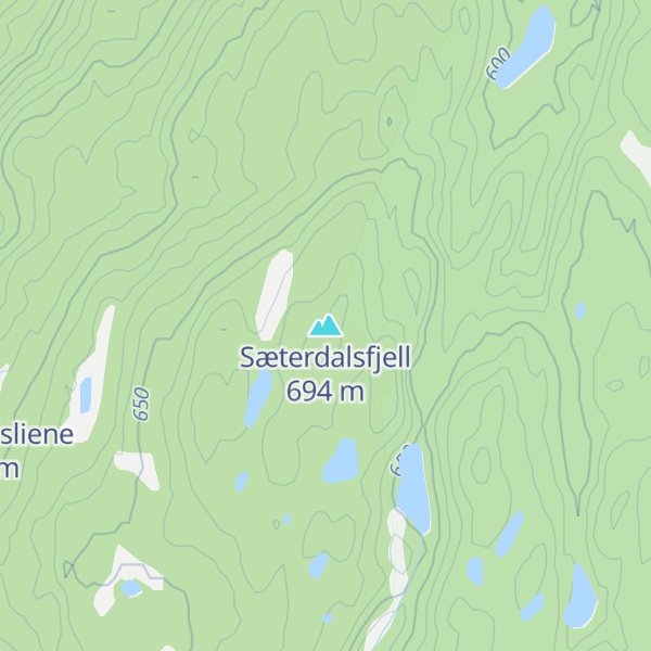 Map of Sæterdalsfjell