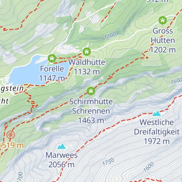 Map of Schirmhütte Schrennen
