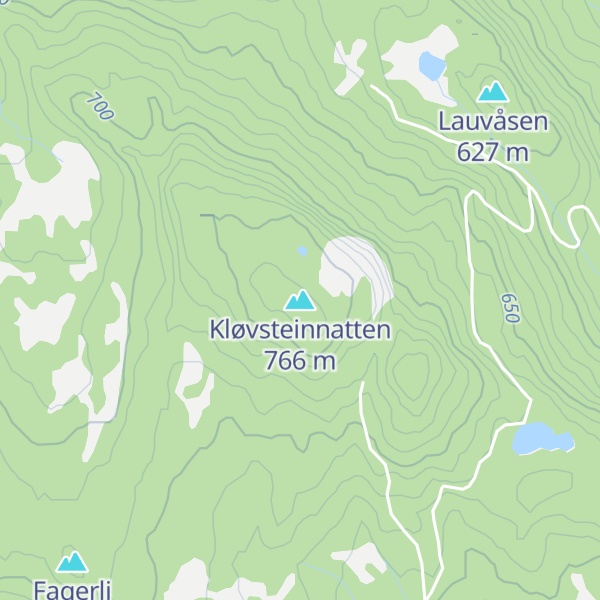 Map of Kløvsteinnatten