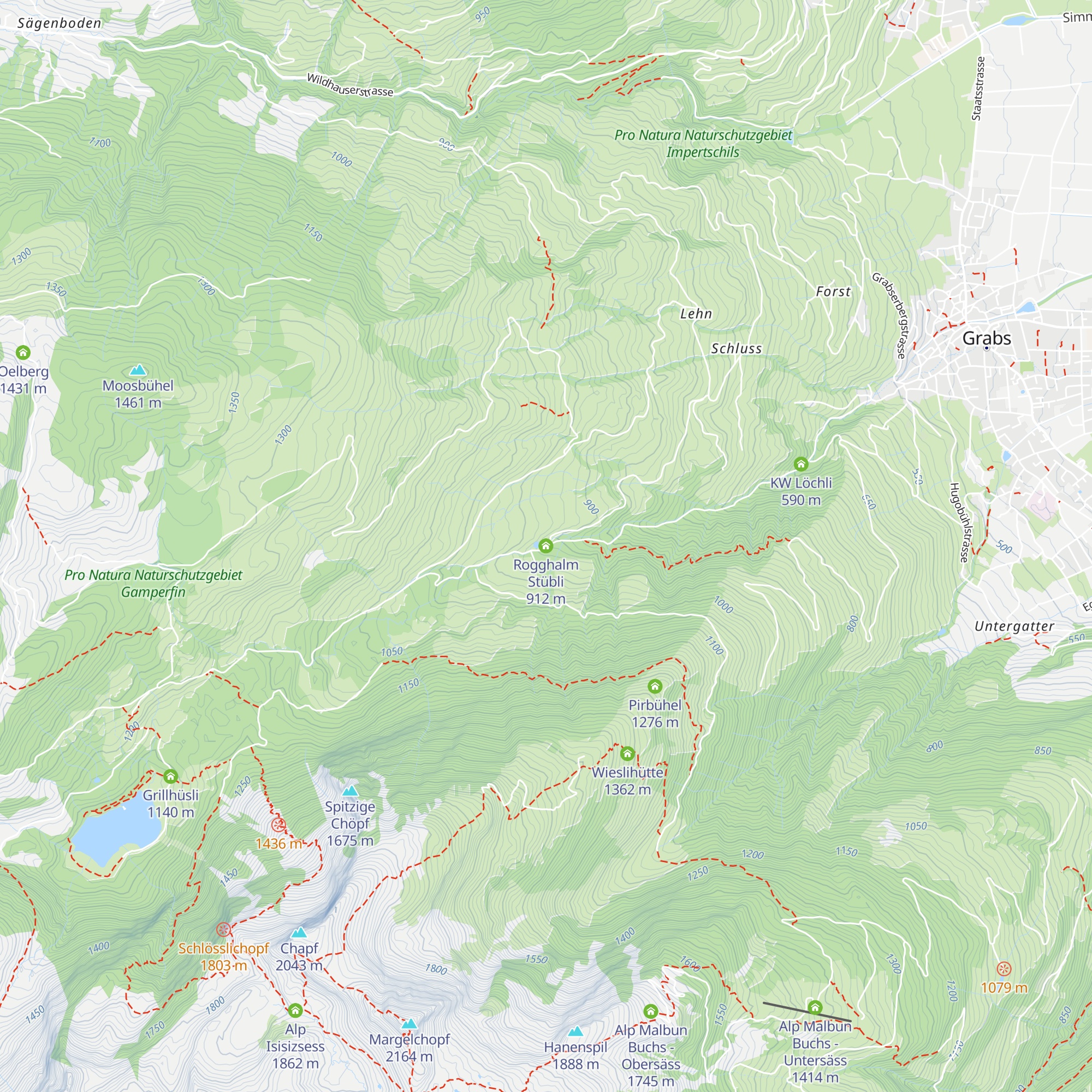 Rogghalm Stübli map