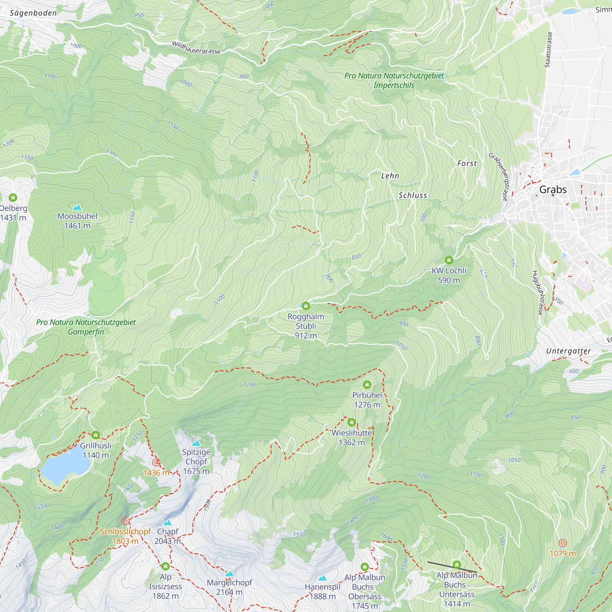 Rogghalm Stübli map