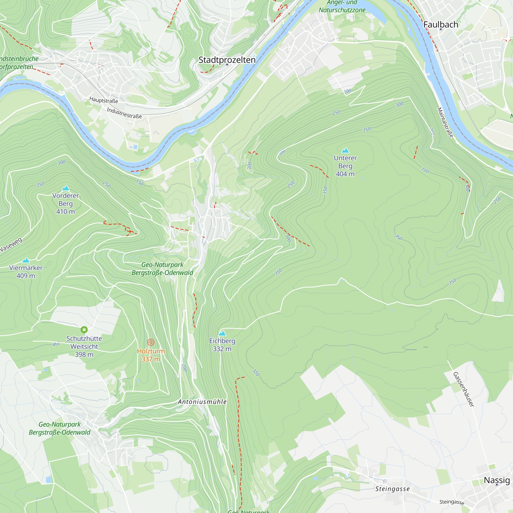 Eichberghütte map