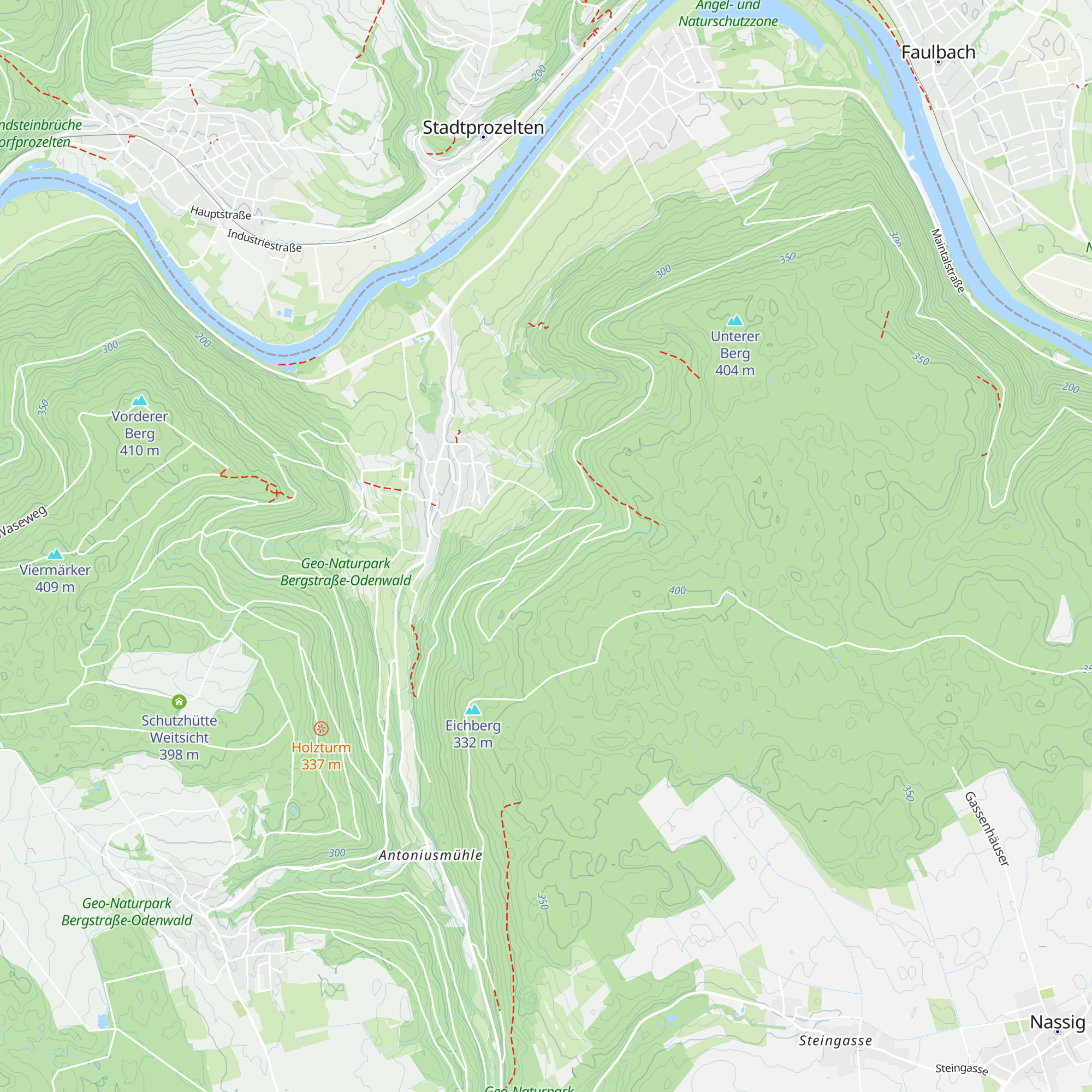 Eichberghütte map