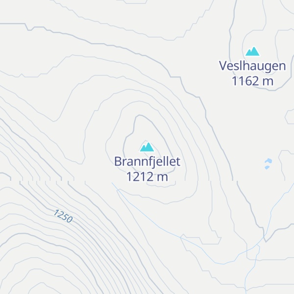 Map of Brannfjellet