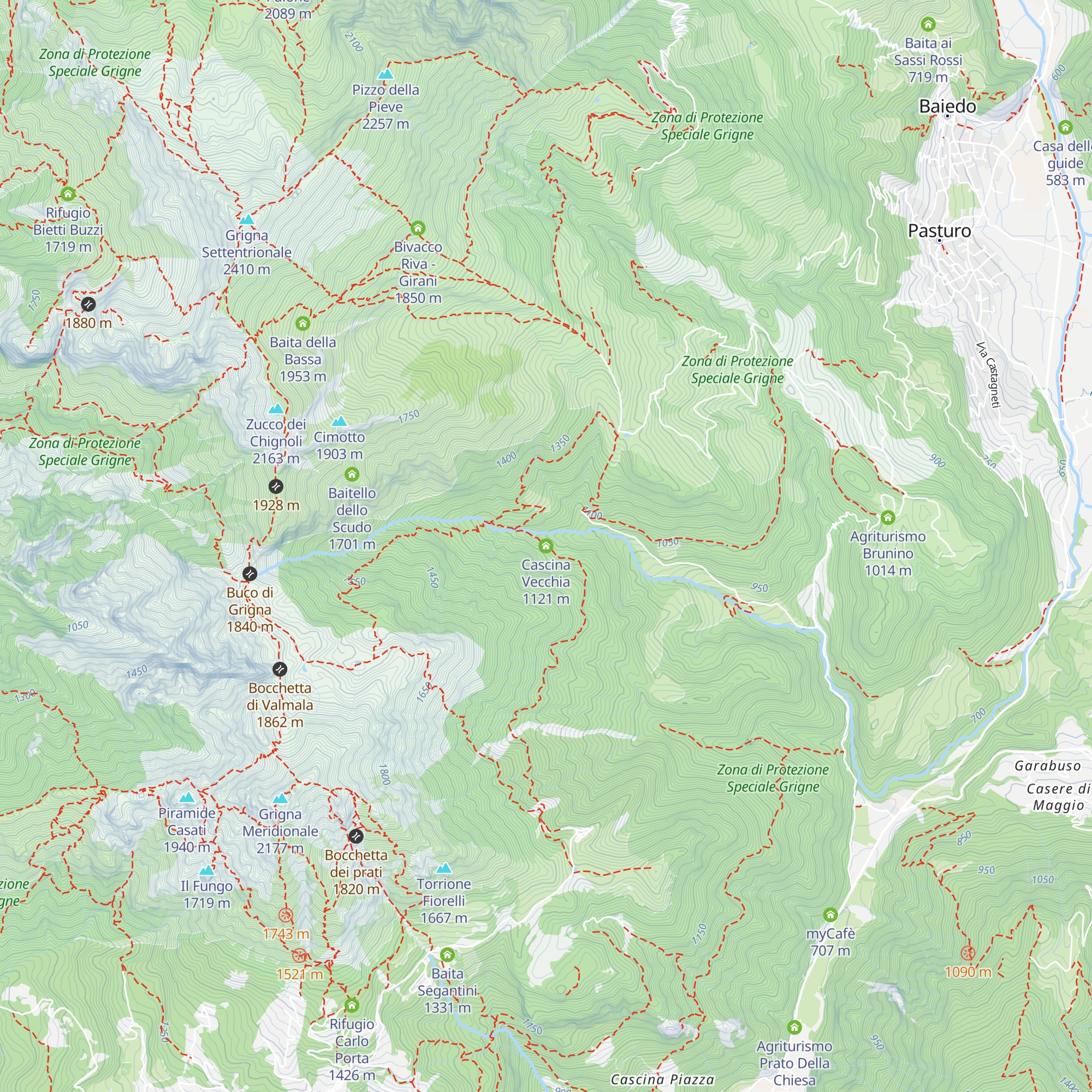 Cascina Vecchia map