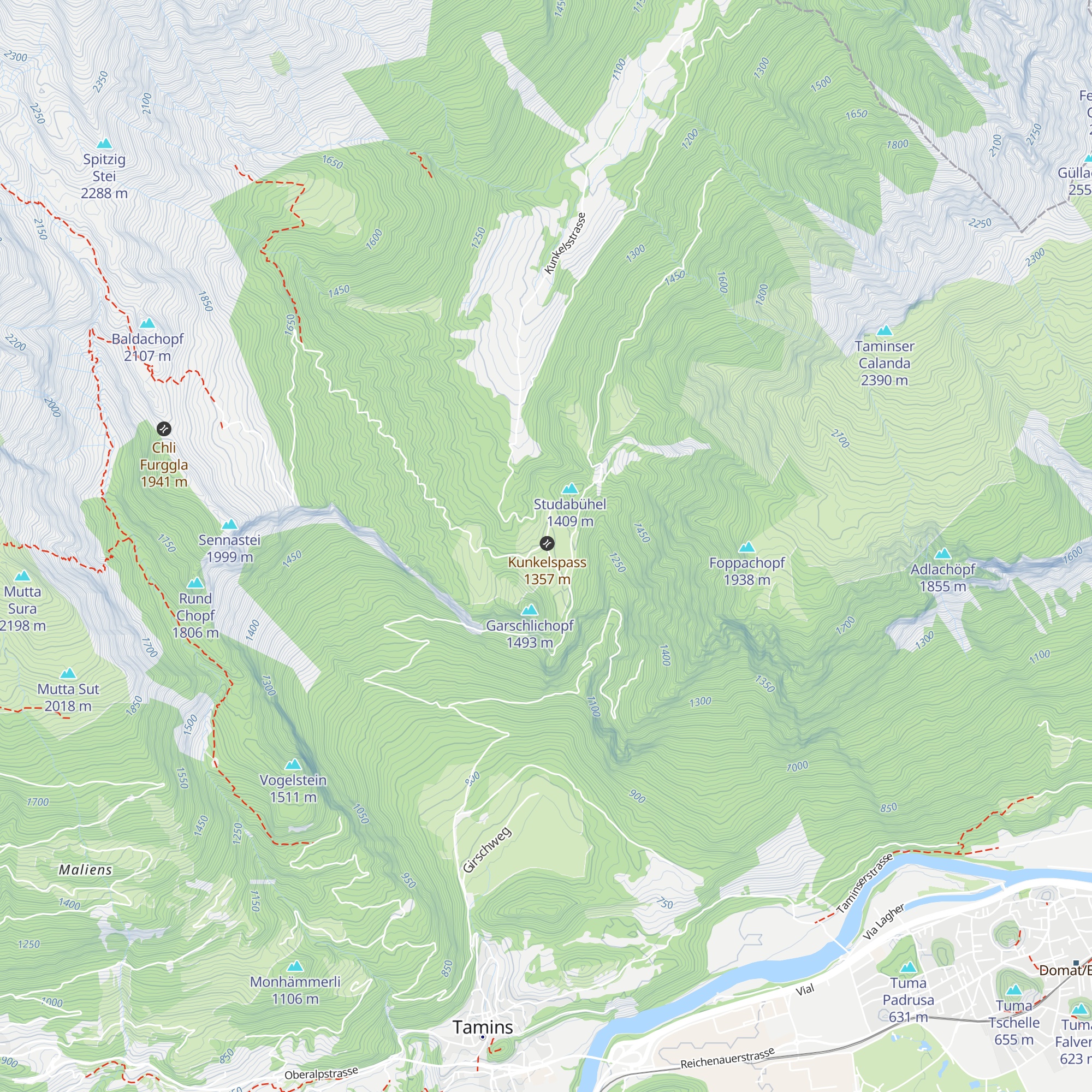 Passherberge Überuf map