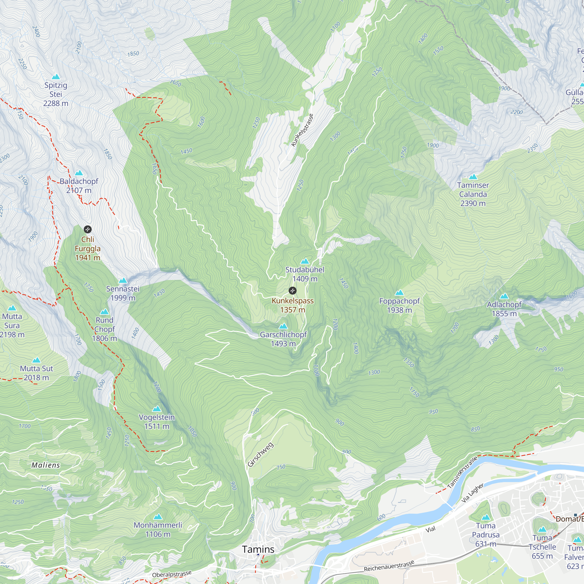 Passherberge Überuf map