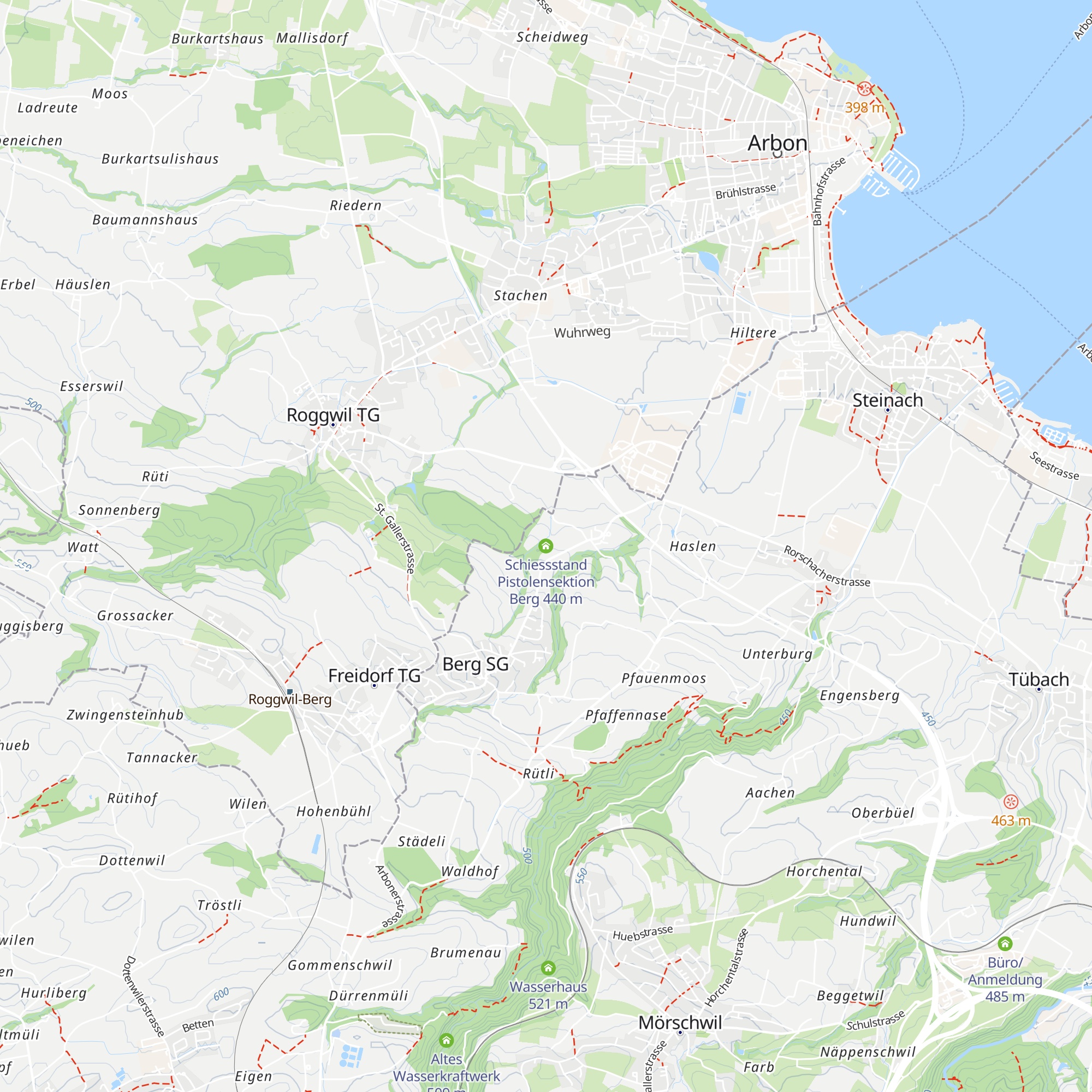Schiessstand Pistolensektion Berg map