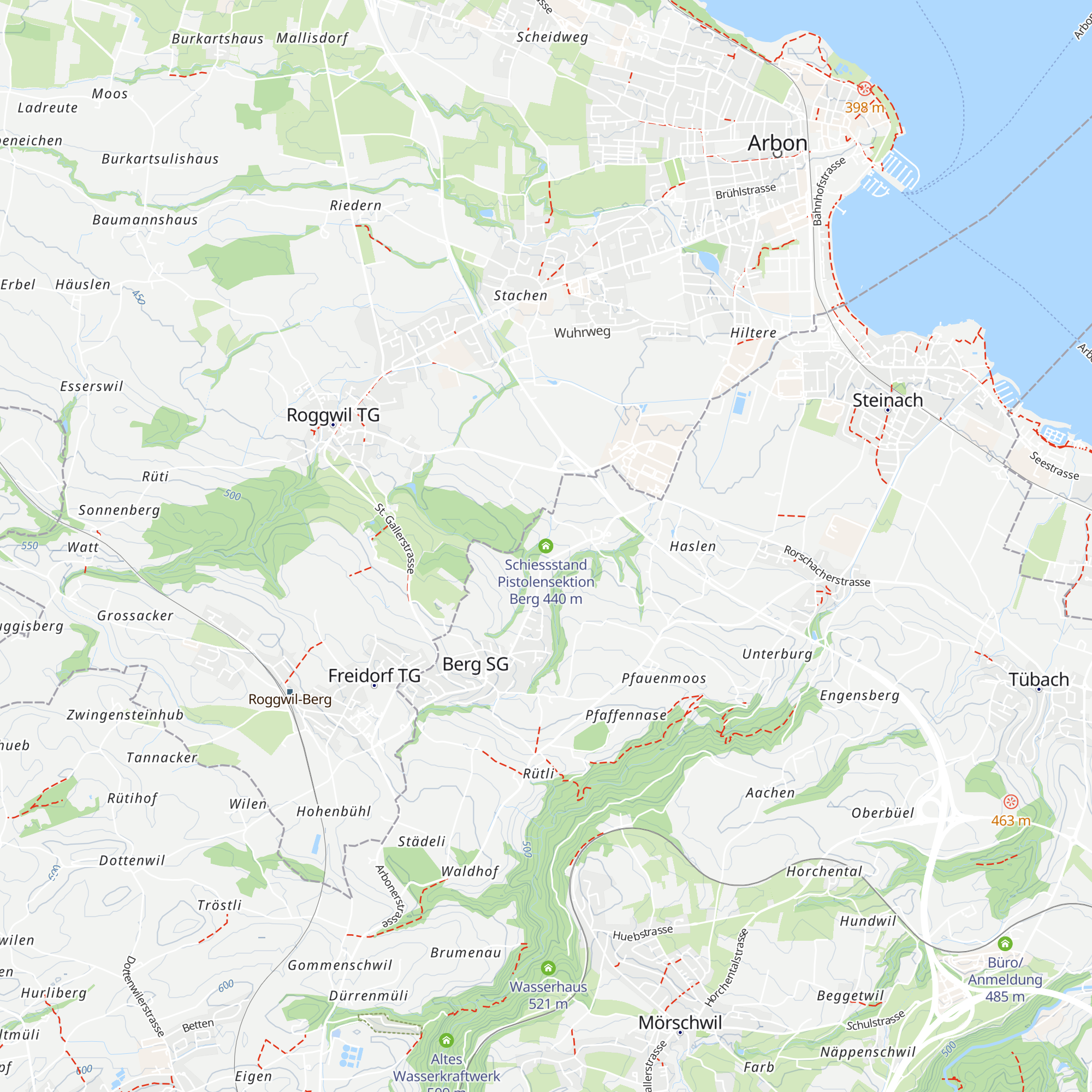 Schiessstand Pistolensektion Berg map
