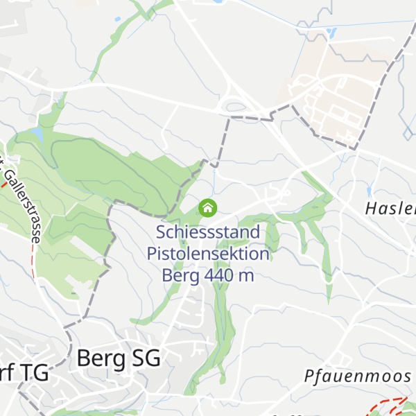 Map of Schiessstand Pistolensektion Berg