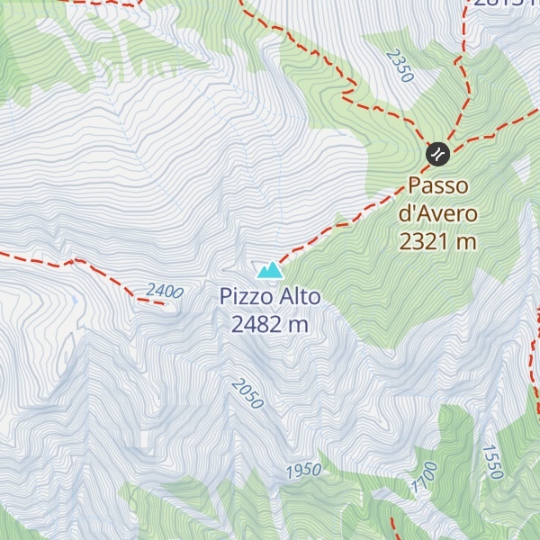 Map of Pizzo Alto