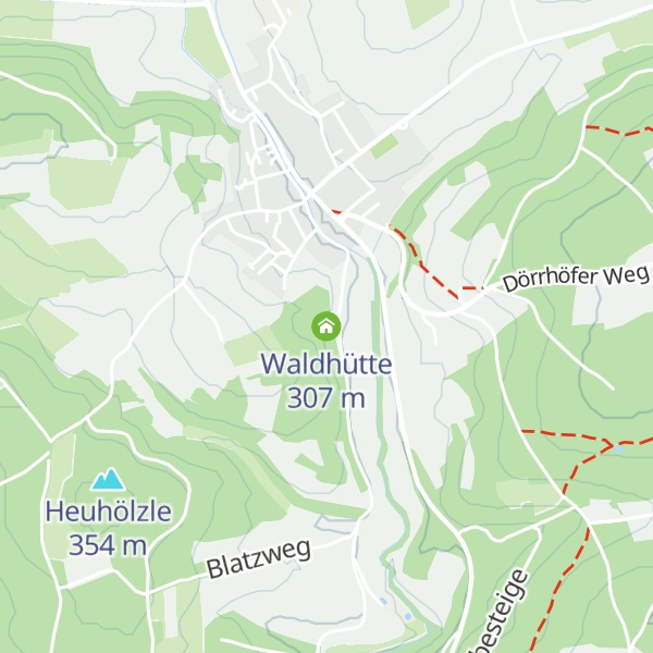 Map of Waldhütte