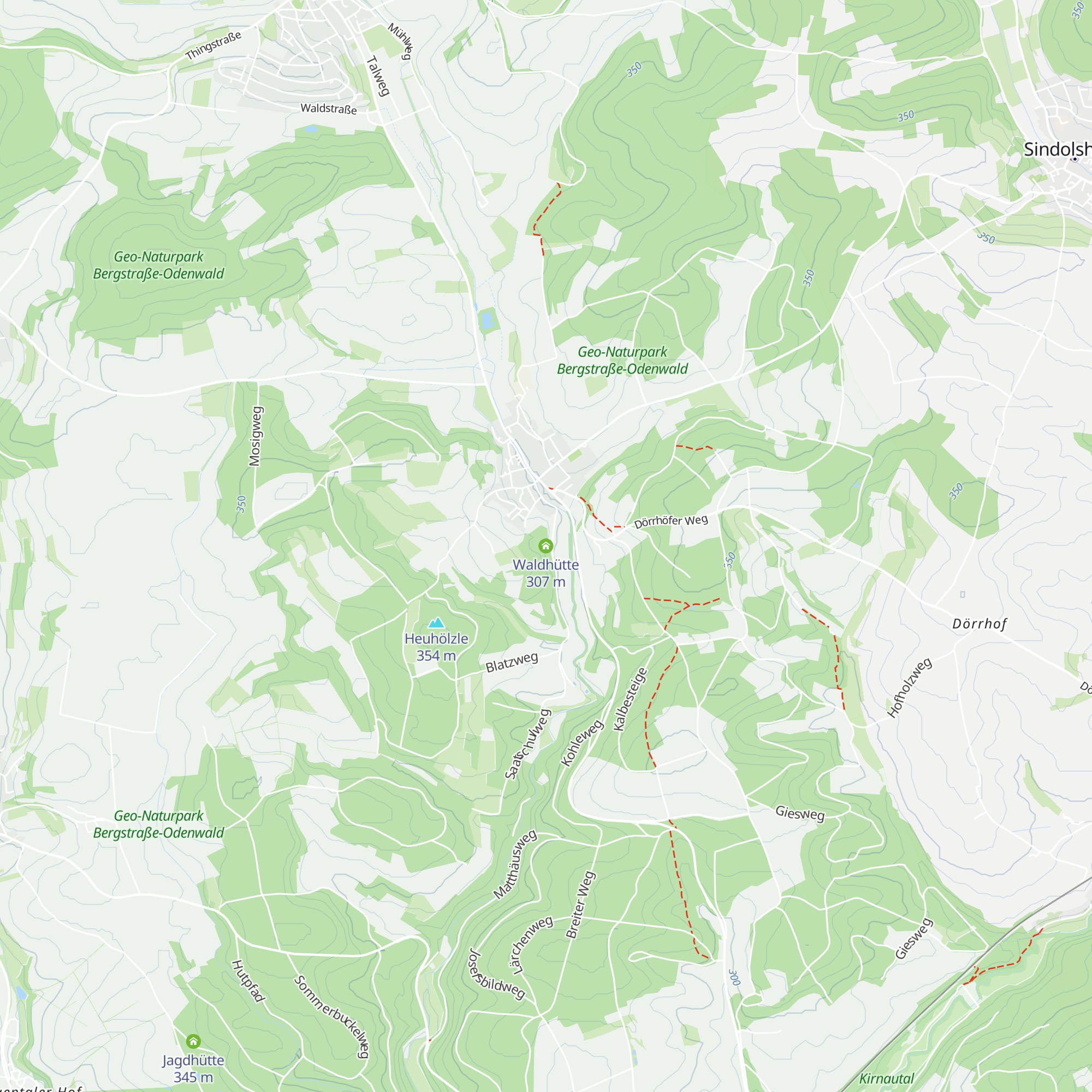 Waldhütte map