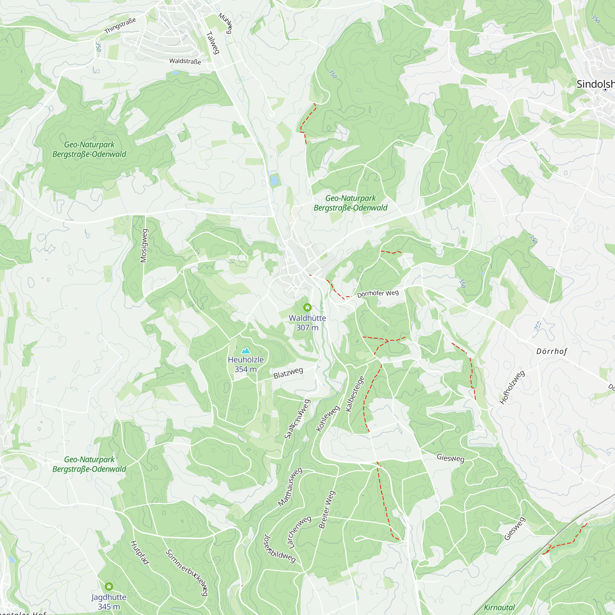 Waldhütte map