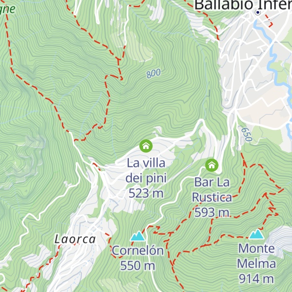Map of La villa dei pini