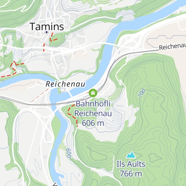 Map of Bahnhöfli Reichenau