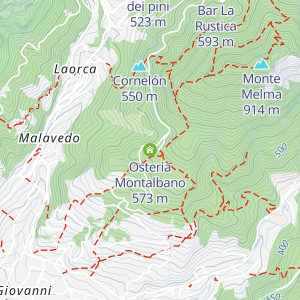 Map of Osteria Montalbano