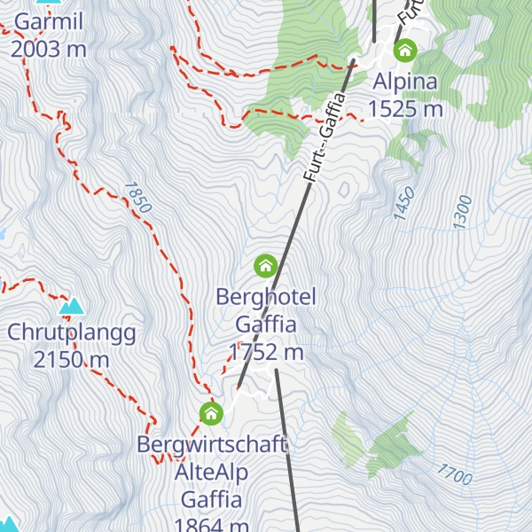 Map of Berghotel Gaffia