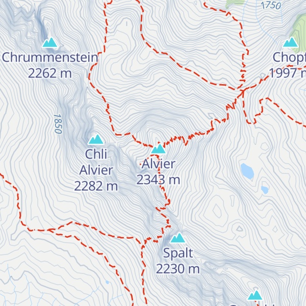 Map of Gipfelhütte Alvier