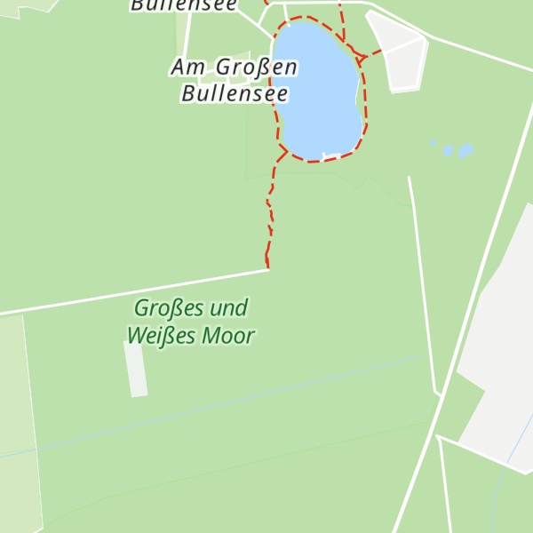 Map of Schutzhütte Wanderwege dör't Moor