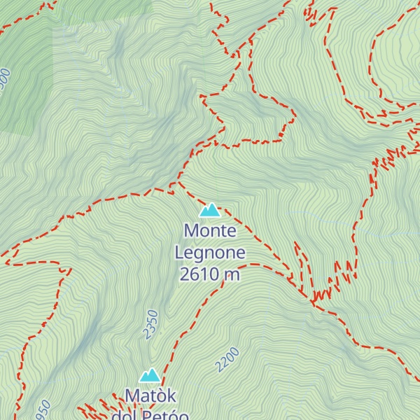 Map of Monte Legnone