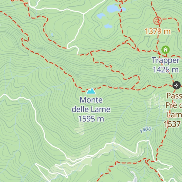 Map of Monte delle Lame