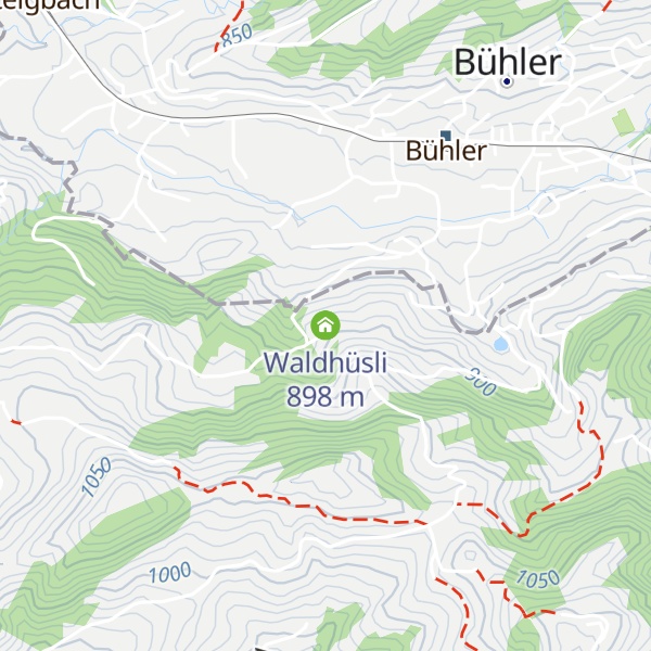 Map of Waldhüsli