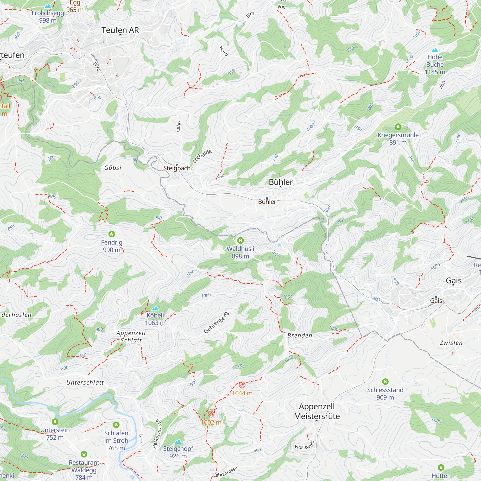 Waldhüsli map