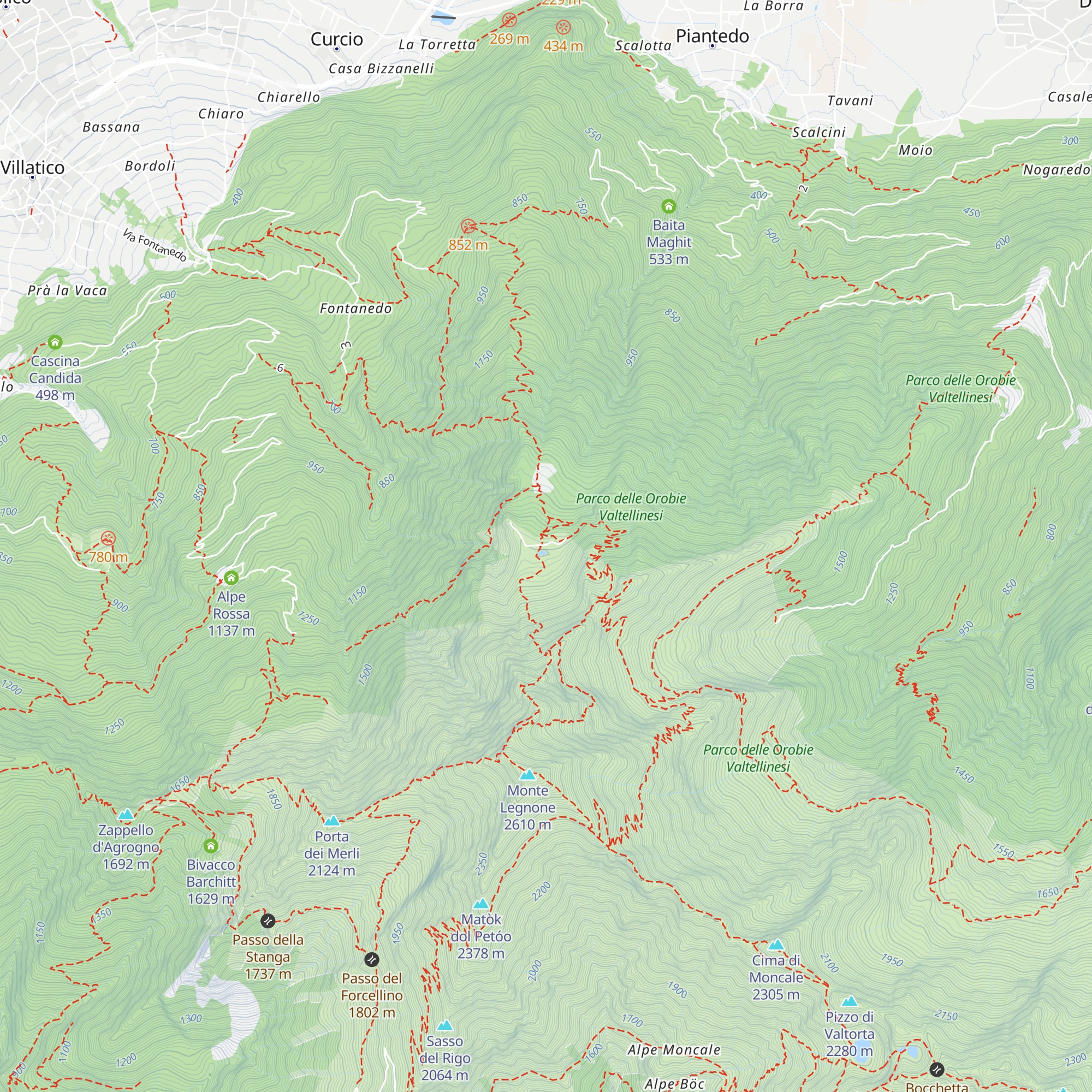 Baita del Lago map