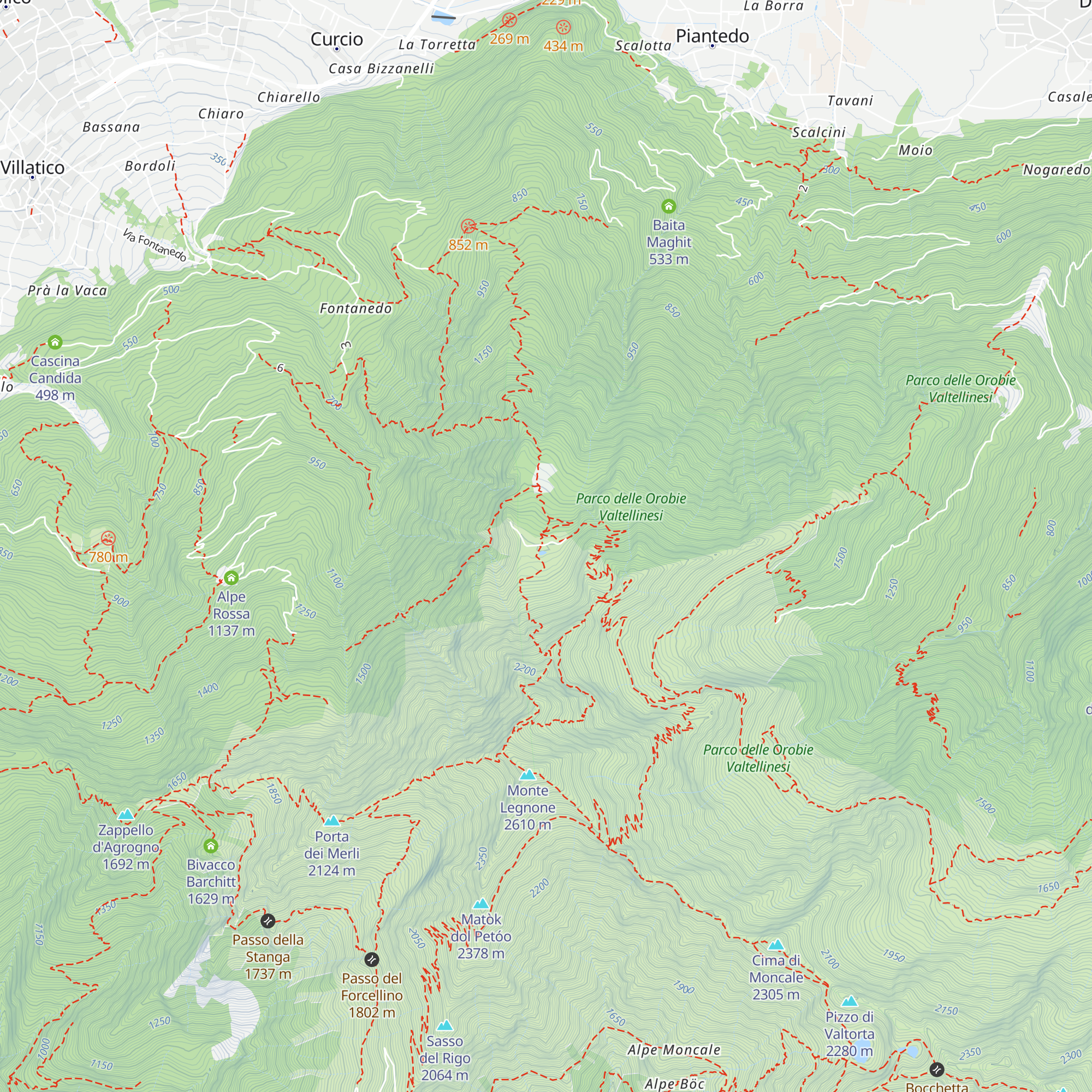 Baita del Lago map
