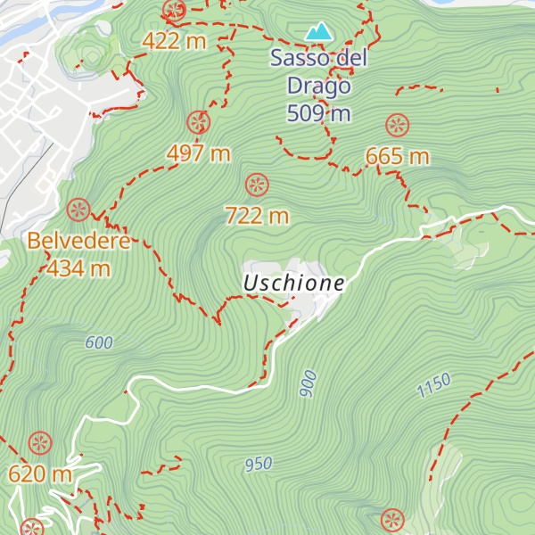 Map of Rifugio Uschione