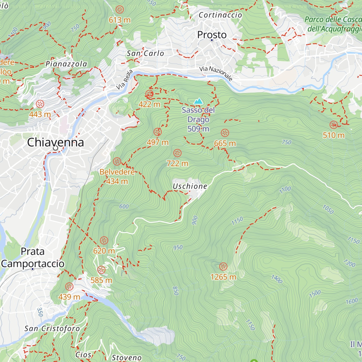 Rifugio Uschione map