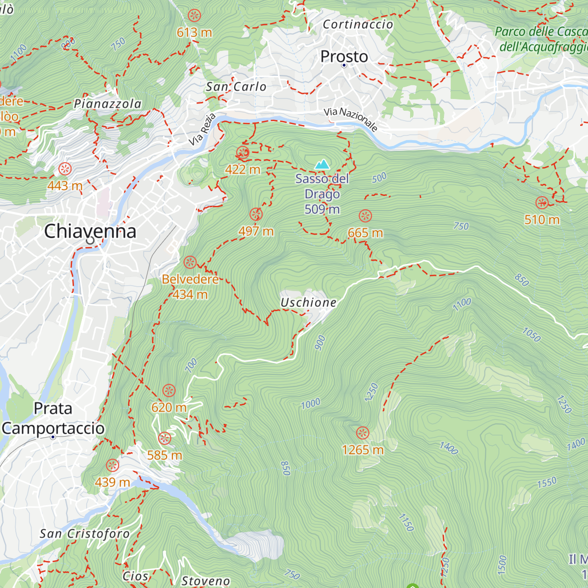 Rifugio Uschione map