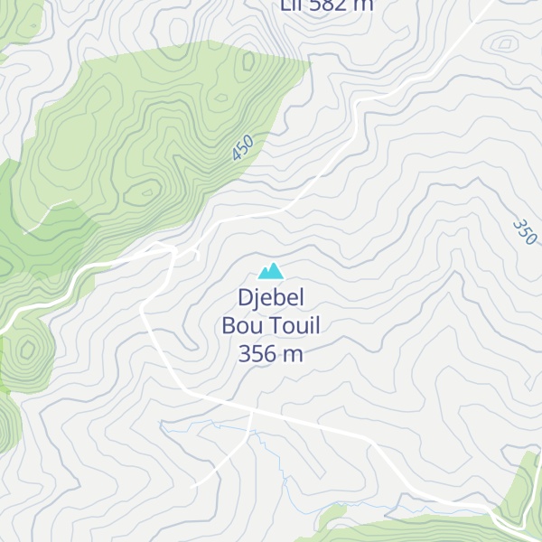 Map of Djebel Bou Touil
