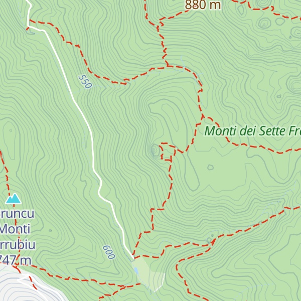 Map of Punta Casteddu de Perda Asuba de Pari