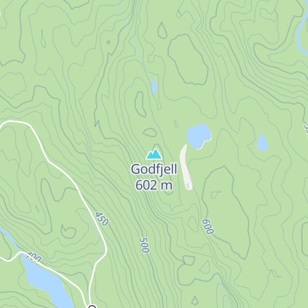 Map of Godfjell