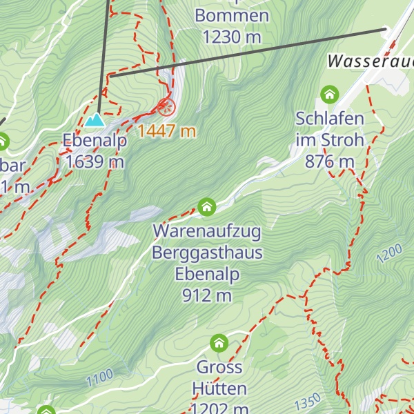 Map of Warenaufzug Berggasthaus Ebenalp