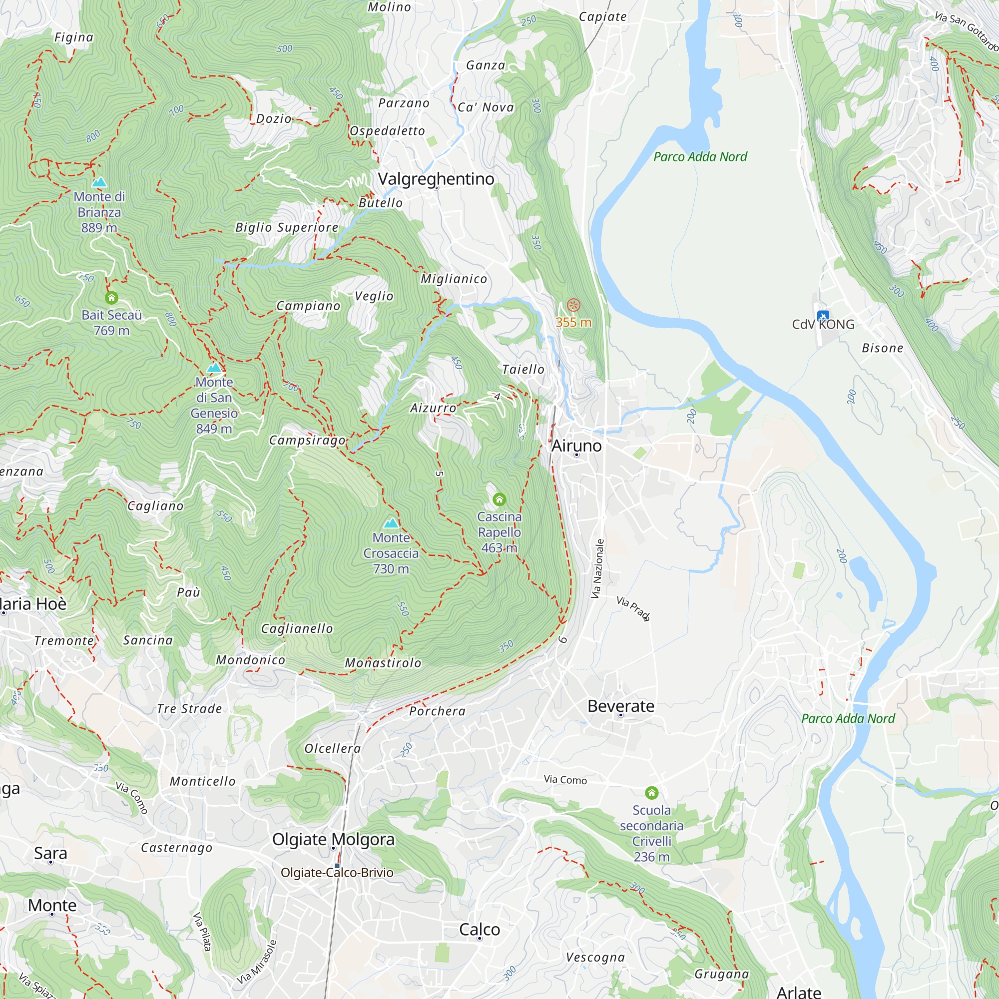 Cascina Rapello map