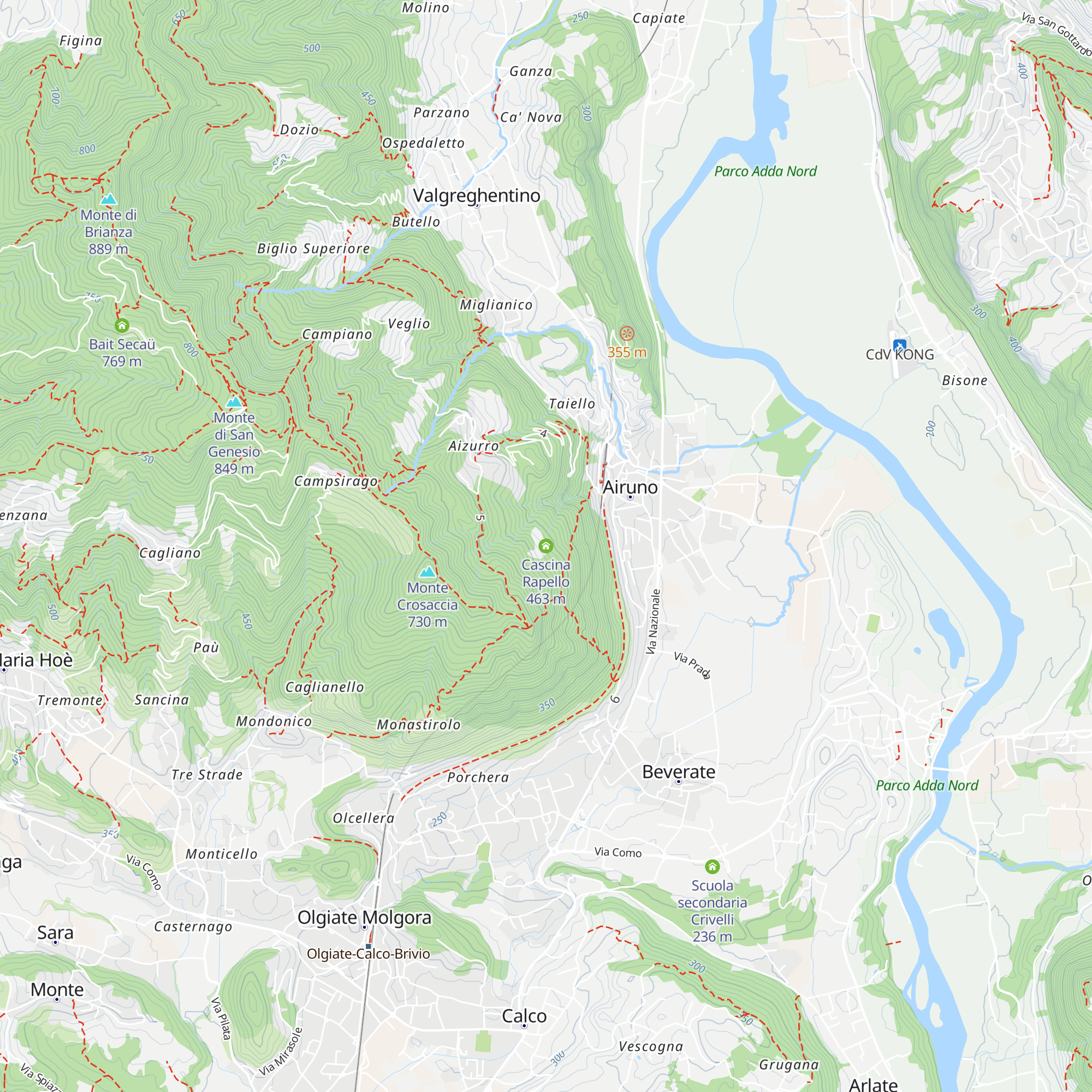 Cascina Rapello map
