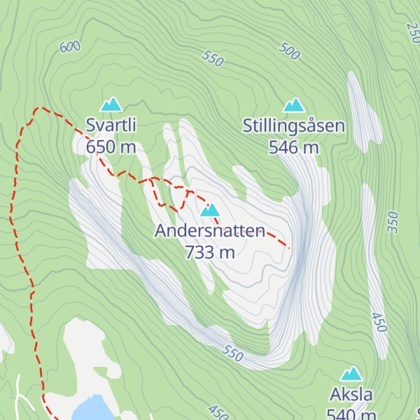 Map of Andersnatten